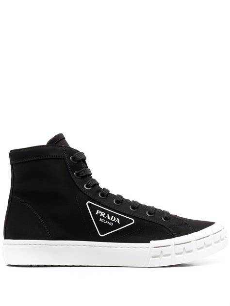 sneakersy prada damskie|high top prada sneakers.